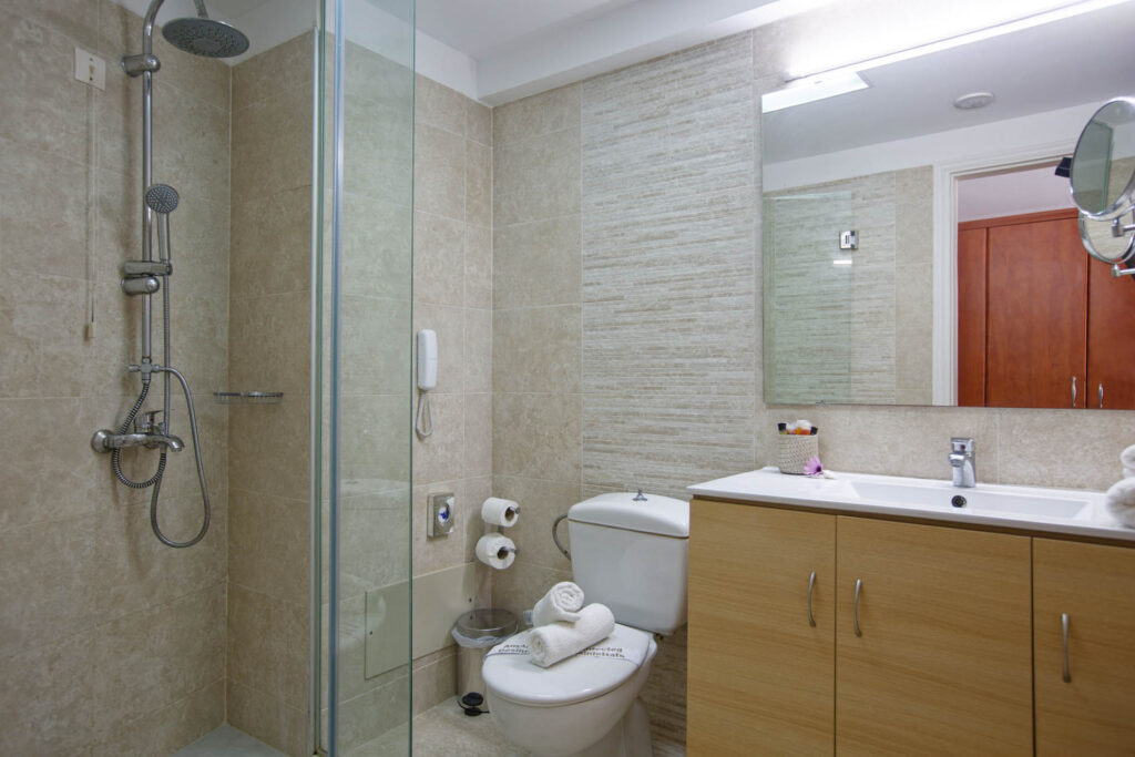 Family Room Sharing Pool Rethymno Mare BATHROOM